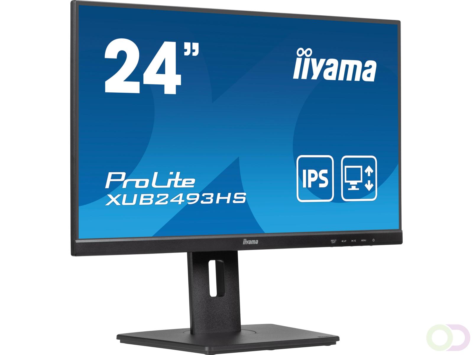 iiyama ProLite XUB2493HS-B6 computer monitor 60,5 cm (23.8") 1920 x 1080 Pixels Full HD LED Zwart (XUB2493HS-B6)