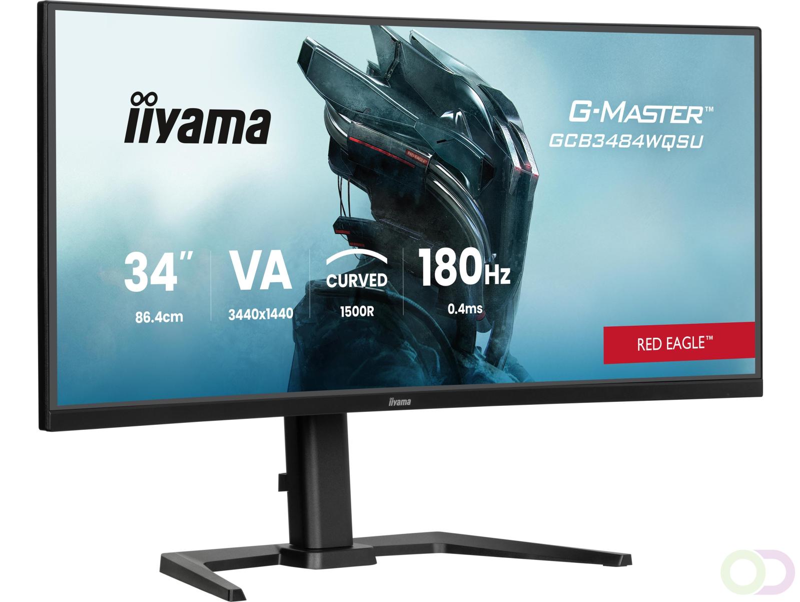 iiyama G-MASTER GCB3484WQSU-B1 computer monitor 86,4 cm (34") 3440 x 1440 Pixels UltraWide Quad HD LED Zwart (GCB3484WQSU-B1)