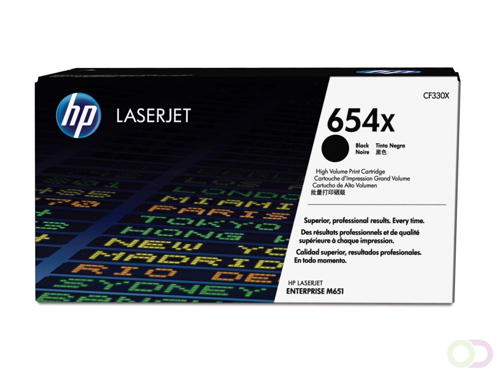 654X originele toner cartridge zwart high capacity 20.500 paginas 1-pack