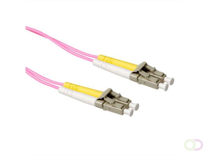 ACT 15 meter LSZH Multimode 50/125 OM4 glasvezel patchkabel duplex met LC connectoren (RL9715)