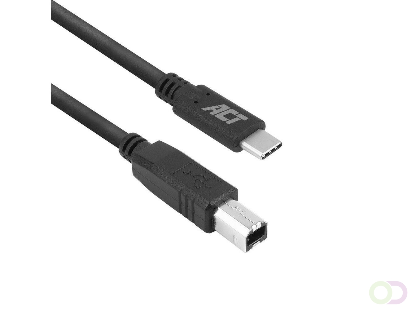 ACT USB 2.0 kabel, USB-C naar USB-B, 1,8 meter (SB0013)