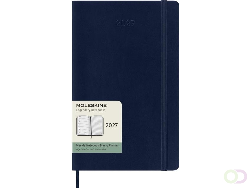 Agenda 2027 Moleskine 12M Planner Weekly 7dagen/1pagina large sc sapphire blue
