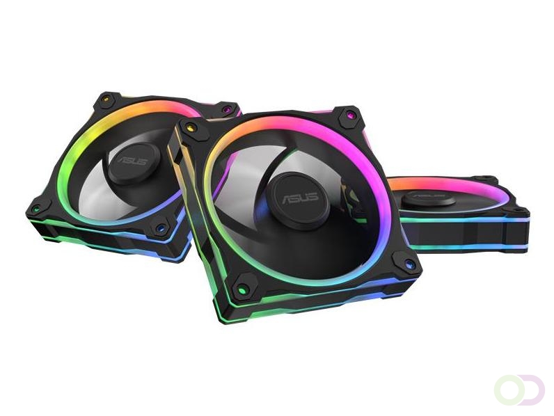 ASUS Prime MR120 Fan ARGB Reverse Black 3in1 Computer behuizing Ventilator 12 cm Zwart 3 stuk(s) (90DA00L0-B09020)