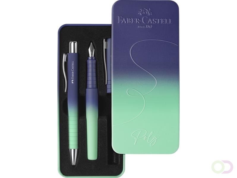 Balpen en Vulpen FC Poly Pen in giftbox Buzzing Blue
