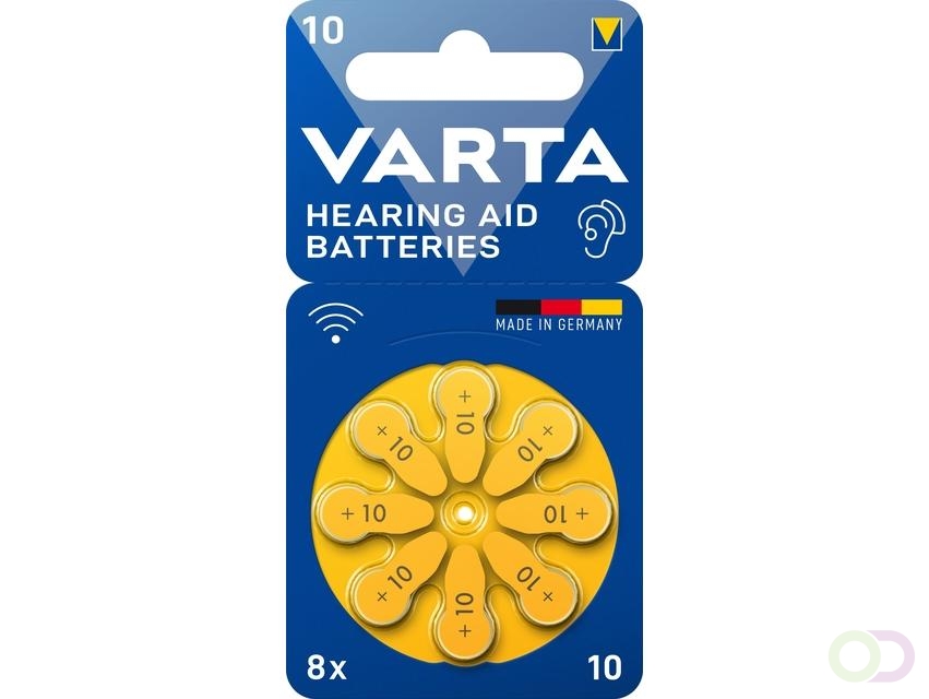 Batterij VARTA hoortoestel 8x 10