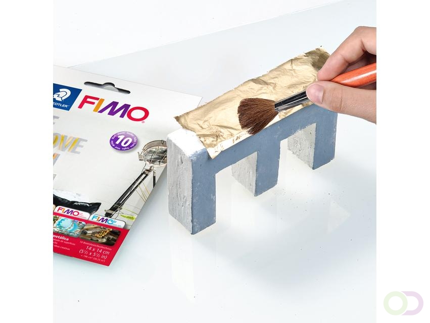 Bladmetaal Fimo 14x14cm 10vel goud - Office-Deals.nl