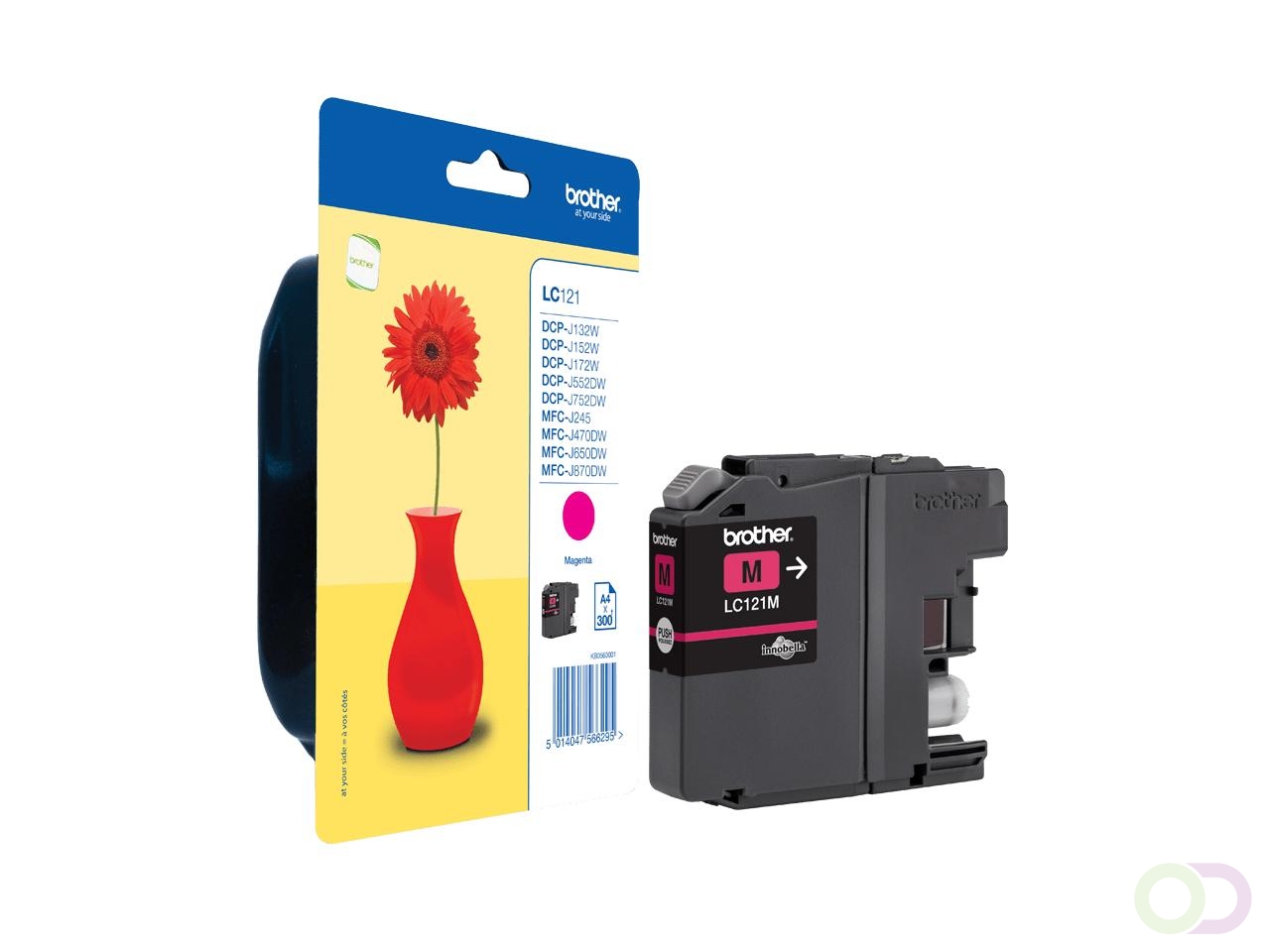 Brother LC121MBP inktcartridge 1 stuk(s) Origineel Normaal rendement Magenta (LC121MBP)