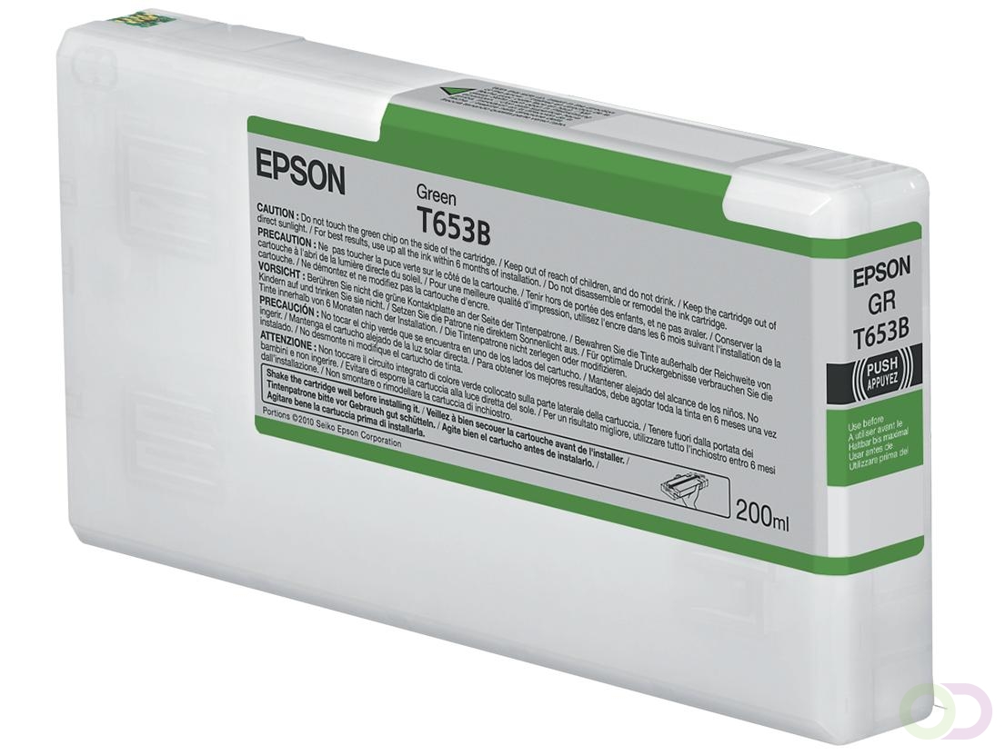 Epson T653B Green Ink Cartridge (200ml) (C13T653B00)