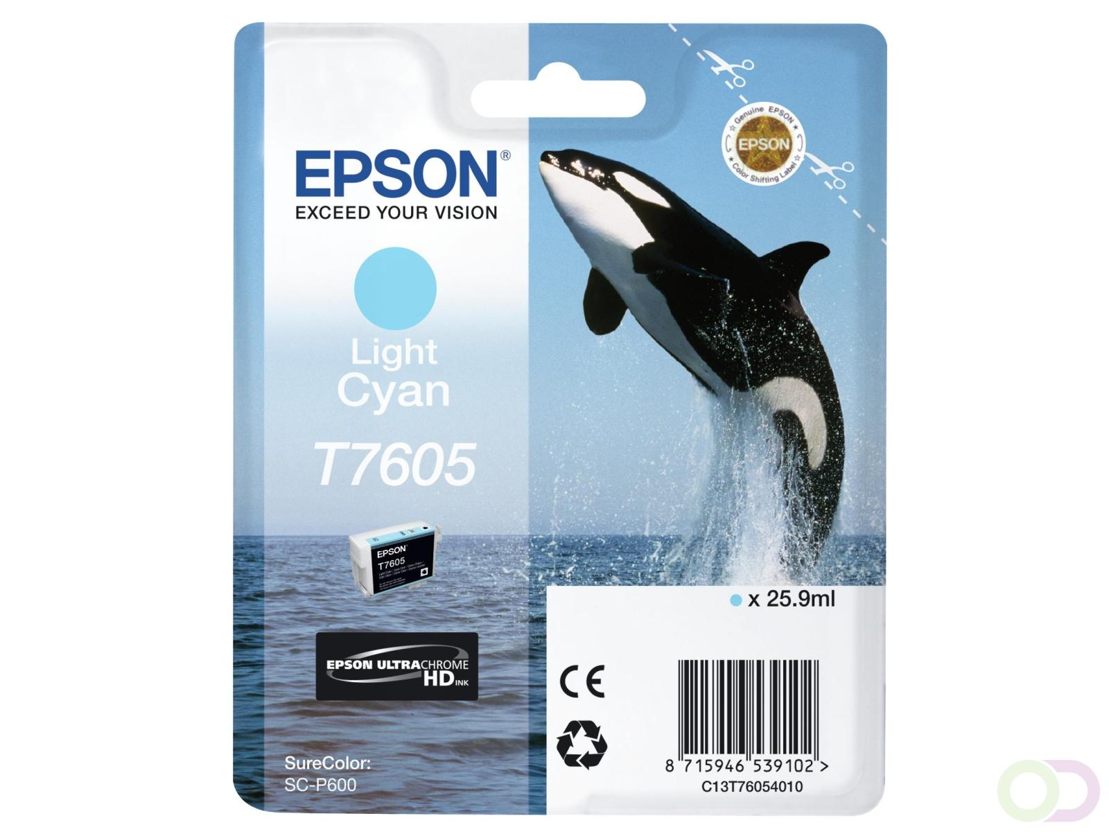 Epson T7605 lichtcyaan (C13T76054010)