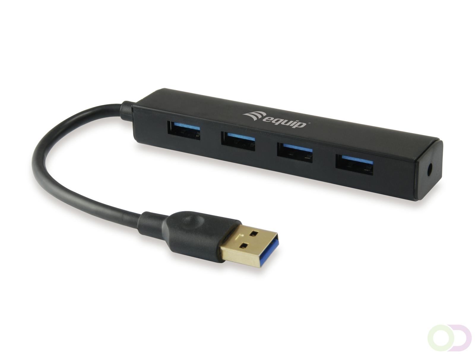 Equip 128953 interface hub USB 3.2 Gen 1 (3.1 Gen 1) Type-A 5000 Mbit/s Zwart (128953)