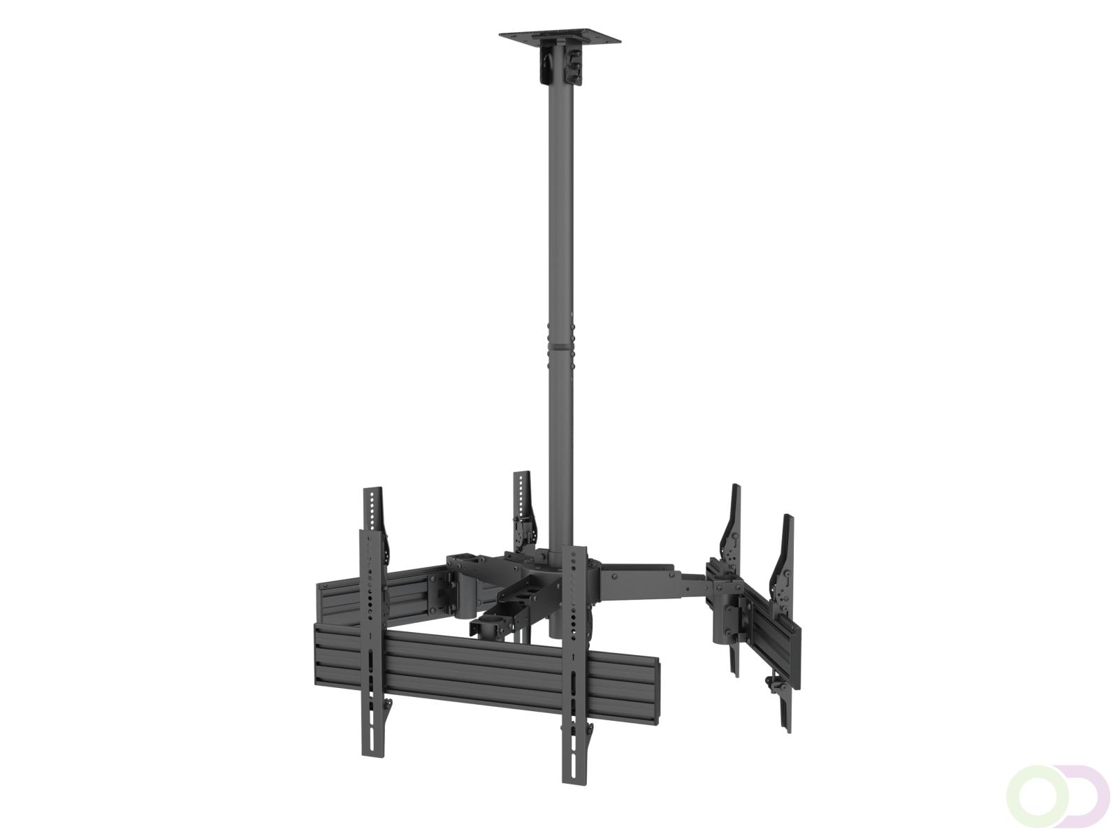 Equip 650371 37???-65??? TV Plafondbeugel met drie schermen (650371)