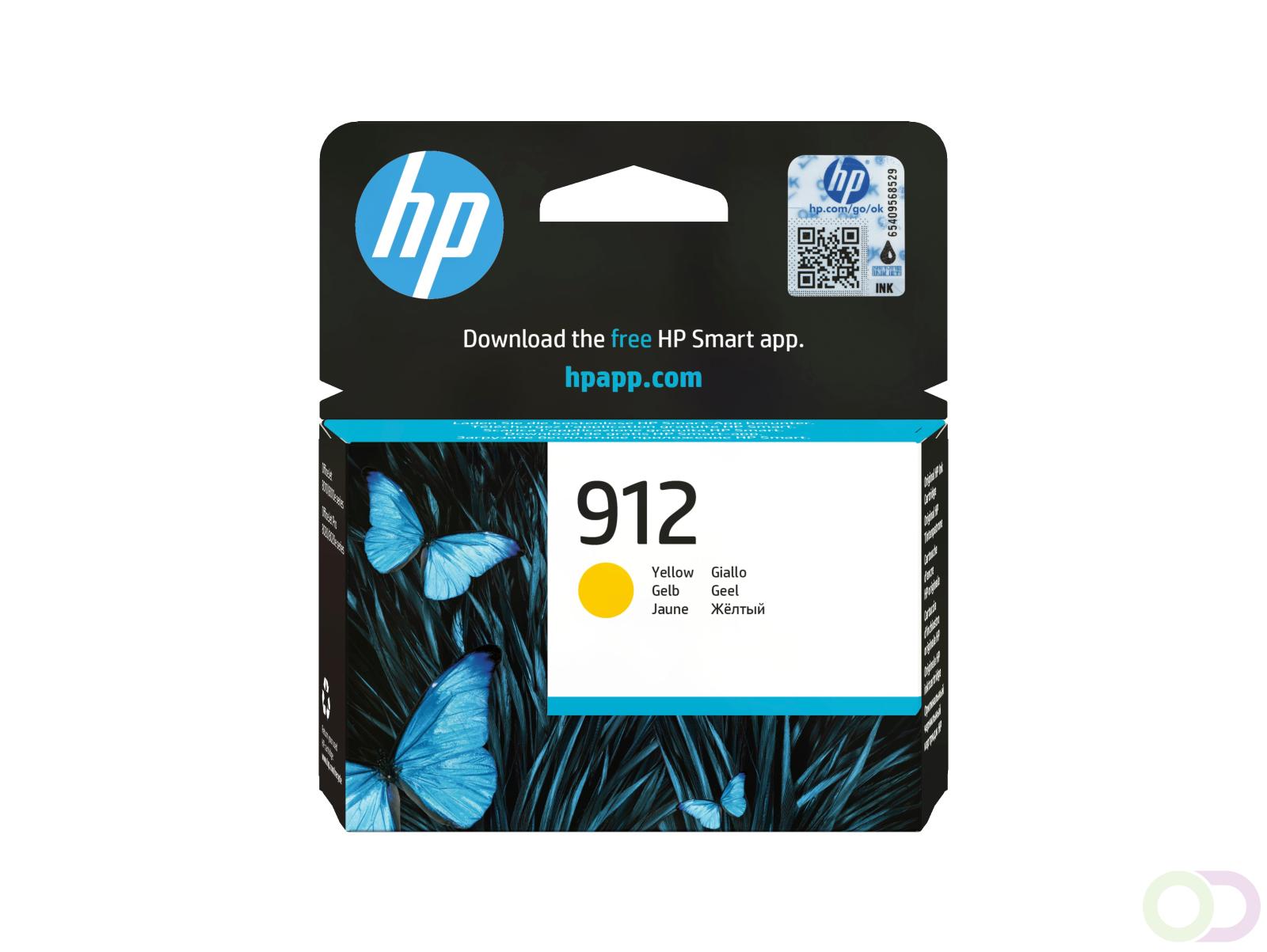HP 912 originele gele inktcartridge (3YL79AE)