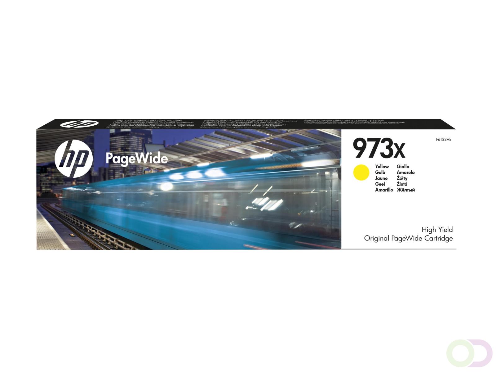 HP 973X originele gele high-capacity PageWide cartridge (F6T83AE)