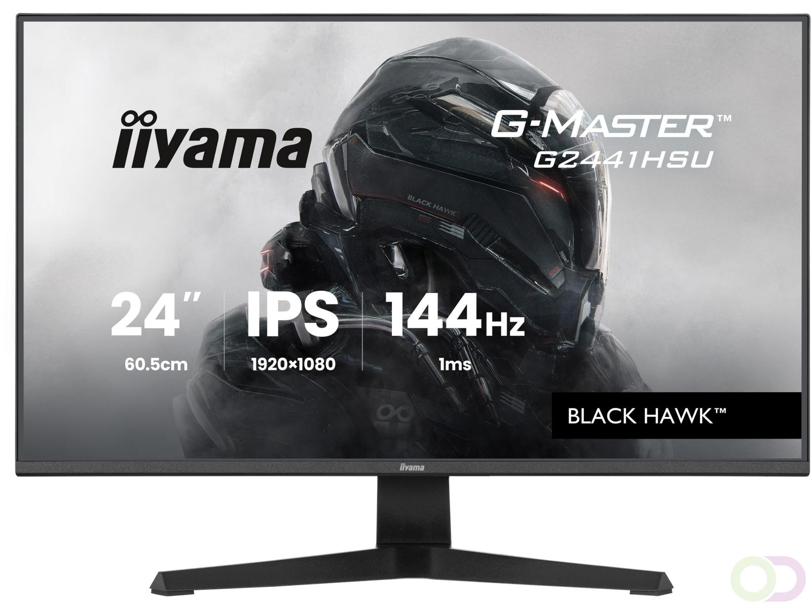 Iiyama G2441HSU-B1 computer monitor 60 5 cm (23.8") 1920 x 1080 Pixels Full HD LED Zwart (G2441HSU-B1)
