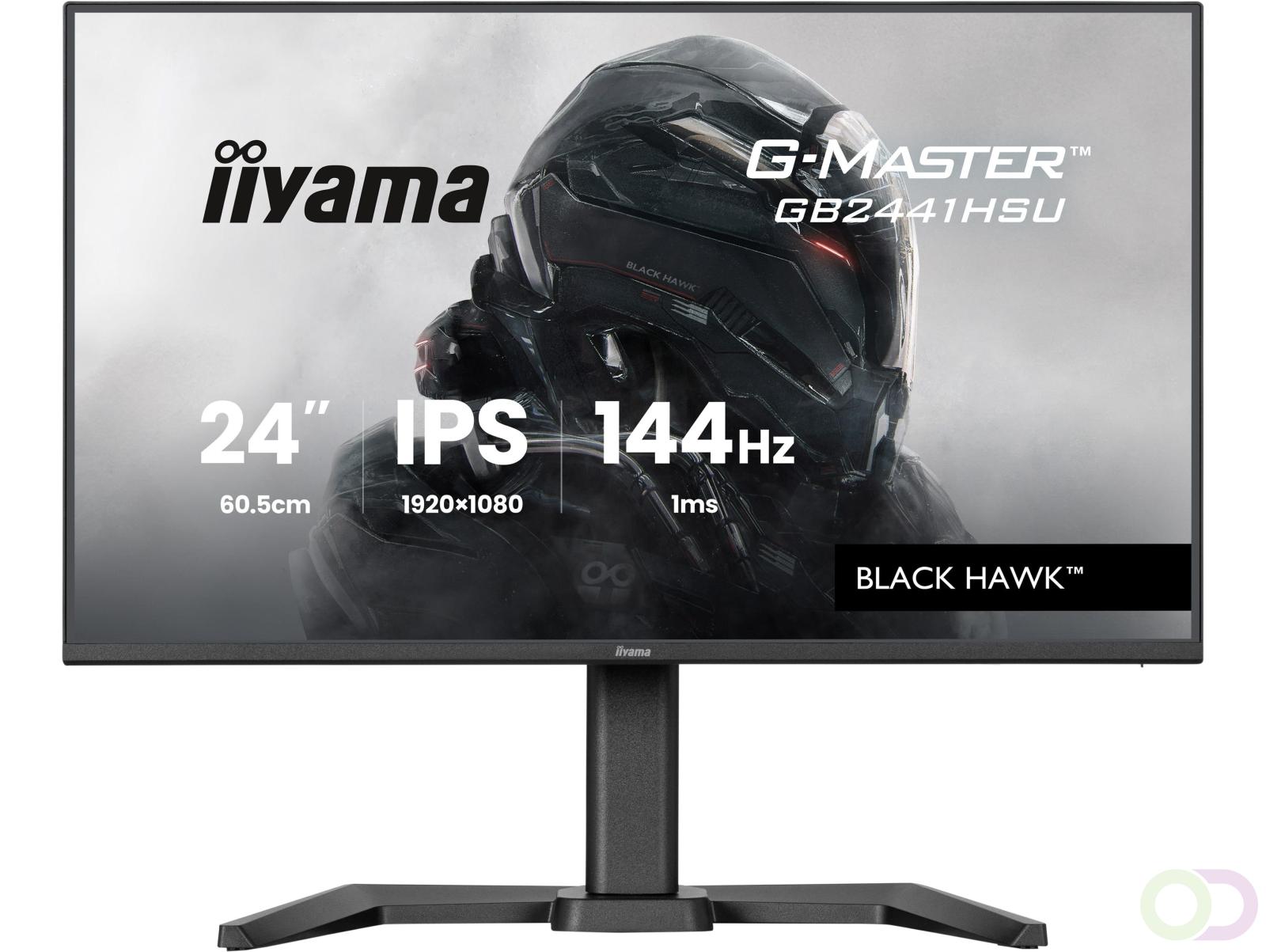 iiyama G-MASTER GB2441HSU-B1 computer monitor 60,5 cm (23.8") 1920 x 1080 Pixels Full HD LED Zwart (GB2441HSU-B1)