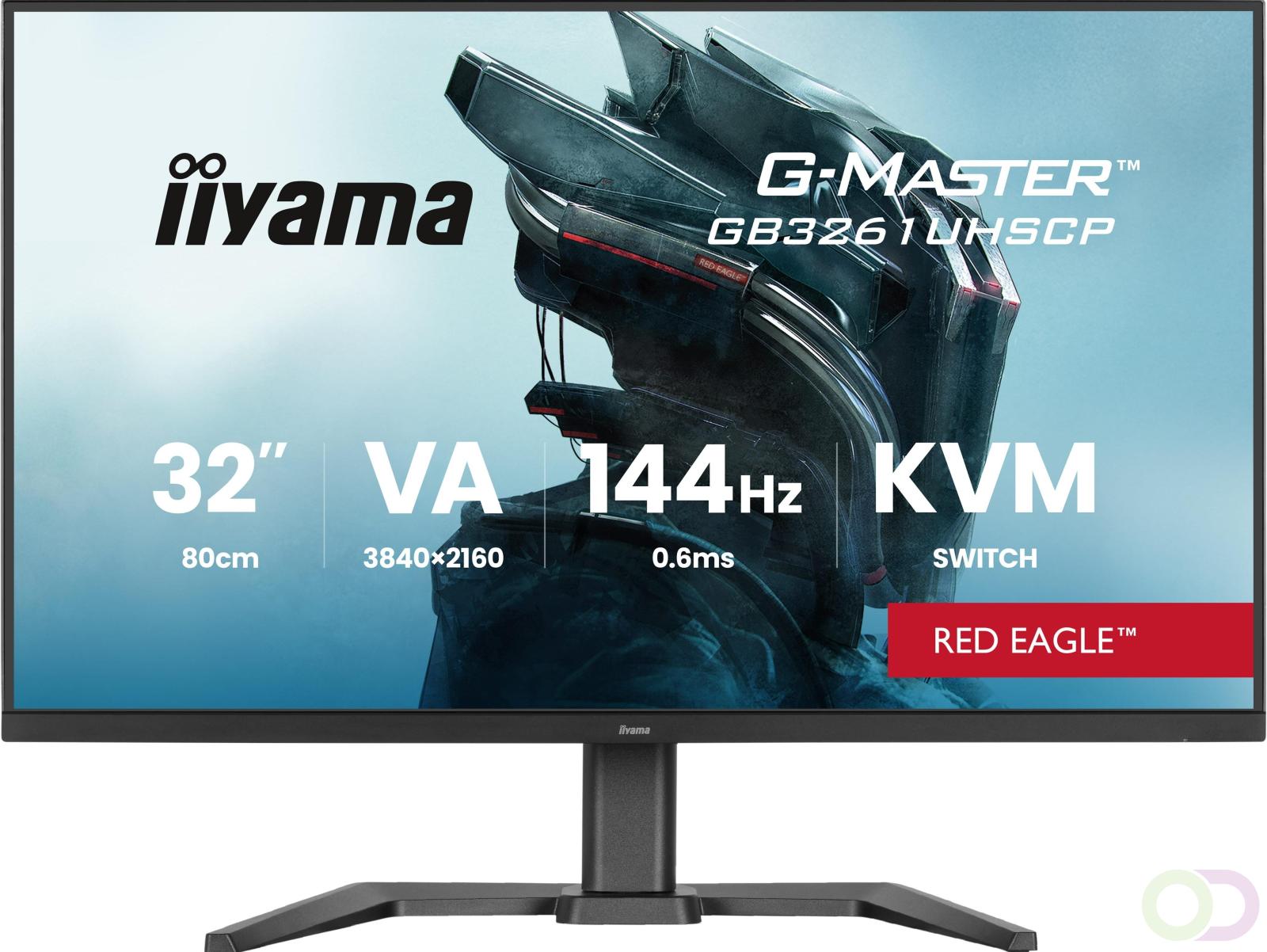 iiyama G-MASTER GB3261UHSCP-B1 computer monitor 80 cm (31.5") 3840 x 2160 Pixels 4K Ultra HD LED Zwart (GB3261UHSCP-B1)