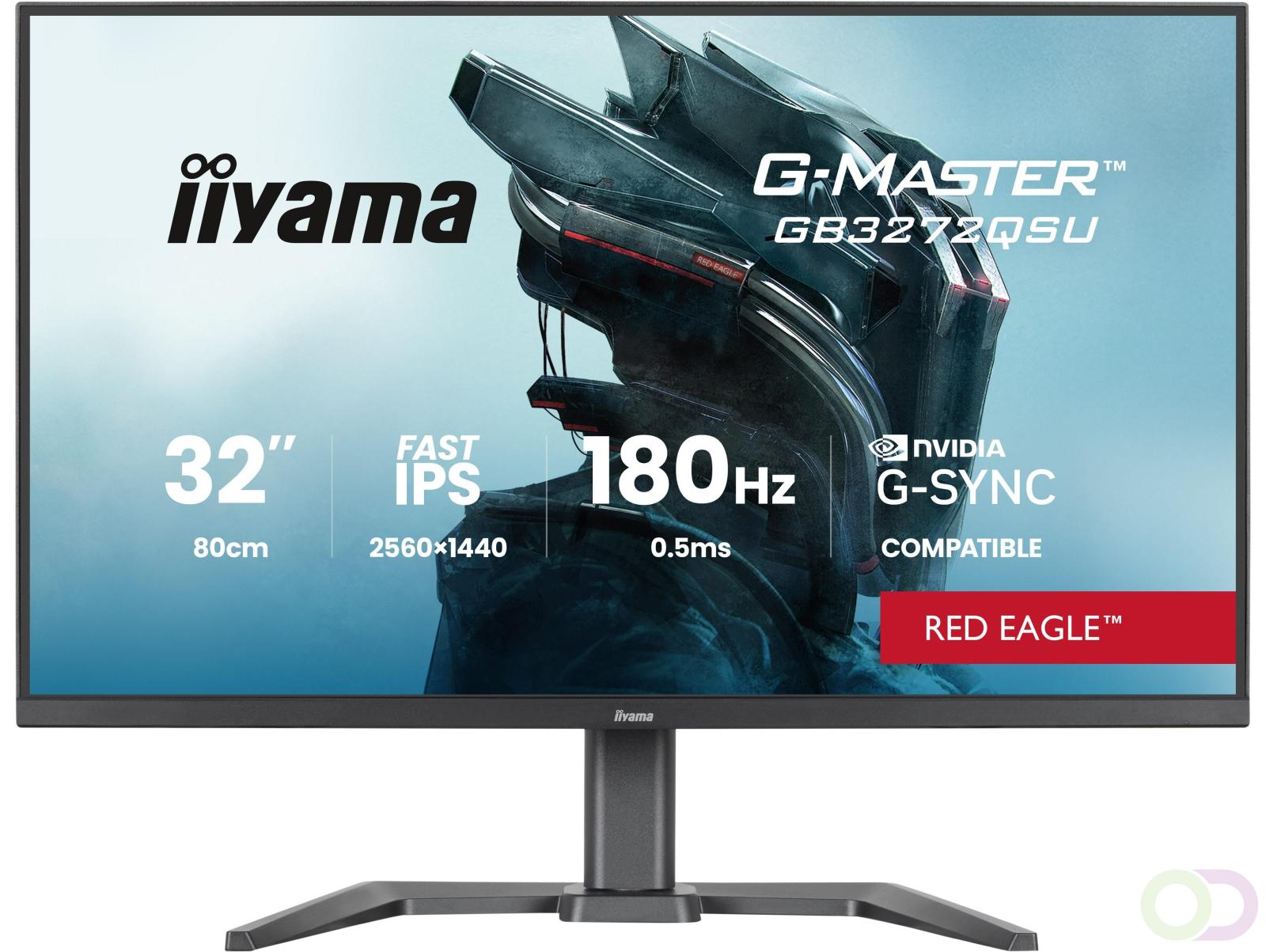 iiyama G-MASTER GB3272QSU-B1 computer monitor 80 cm (31.5") 2560 x 1440 Pixels Quad HD LED Zwart (GB3272QSU-B1)