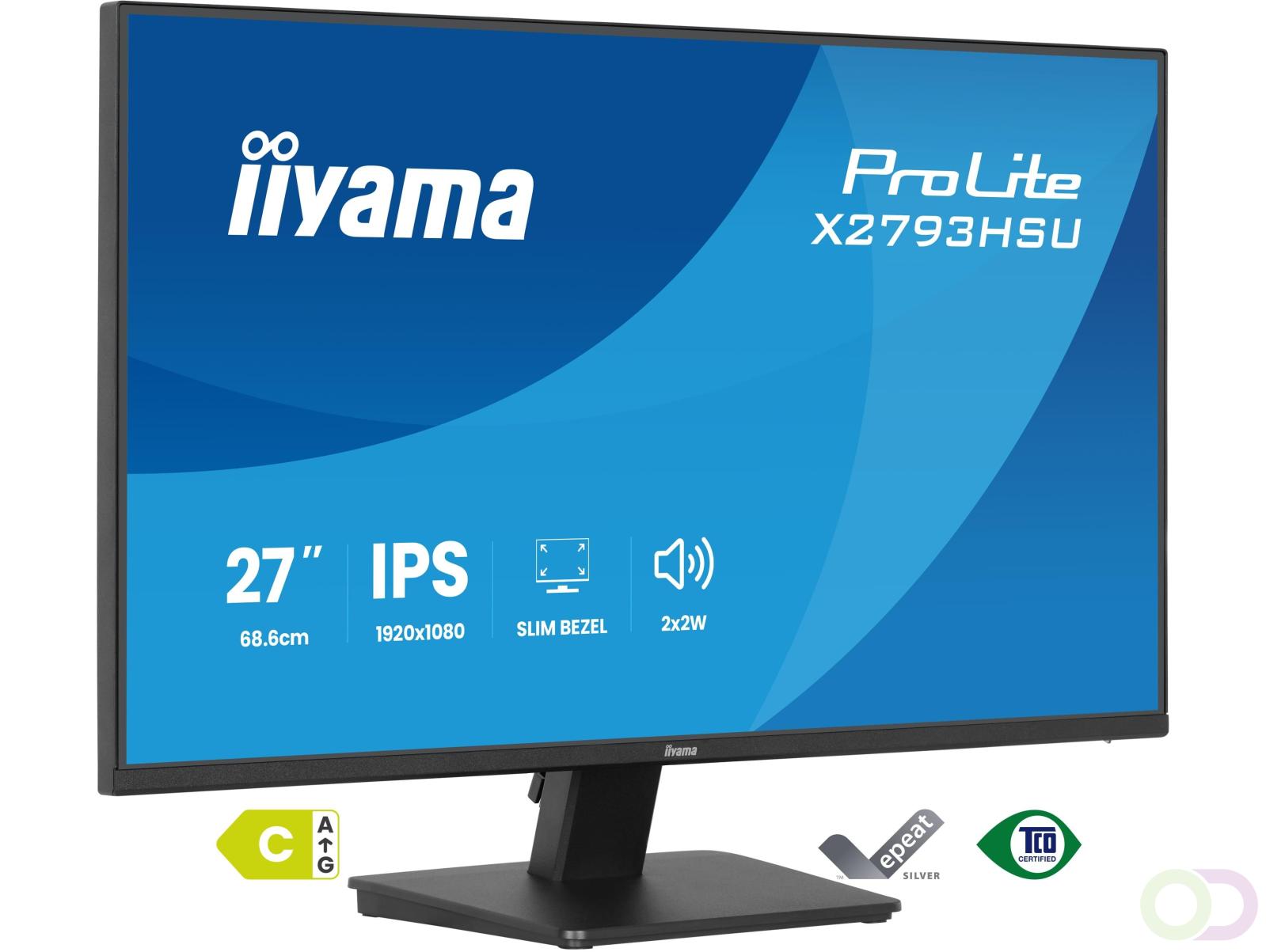 iiyama ProLite X2793HSU-B1 computer monitor 68,6 cm (27") 1920 x 1080 Pixels Full HD LED Zwart (X2793HSU-B1)