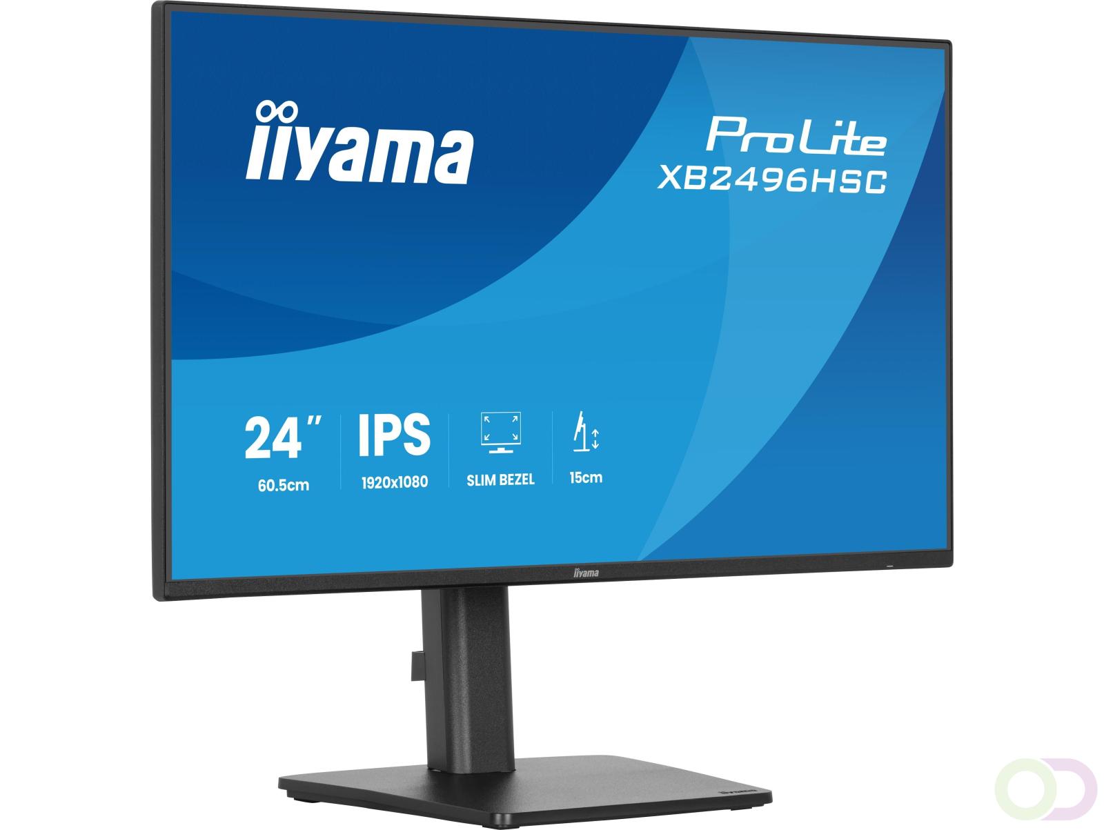 iiyama ProLite XB2496HSC-B1 computer monitor 60,5 cm (23.8") 1920 x 1080 Pixels Full HD LED Zwart (XB2496HSC-B1)