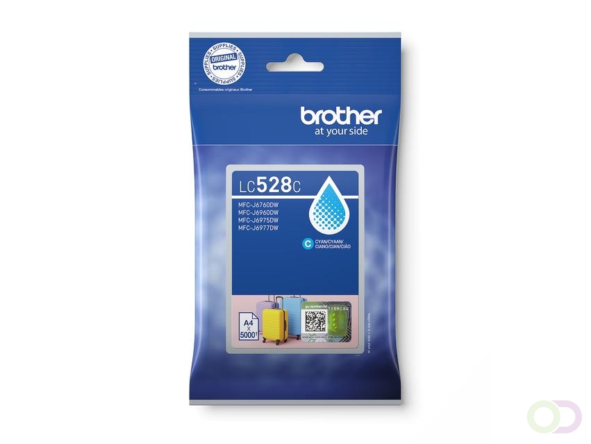 Inktcartridge Brother LC-528C blauw