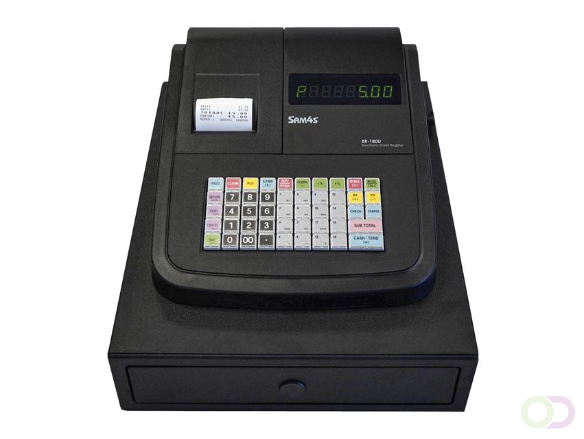 Kassa SAM4S ER-180U small zwart - Office-Deals.nl