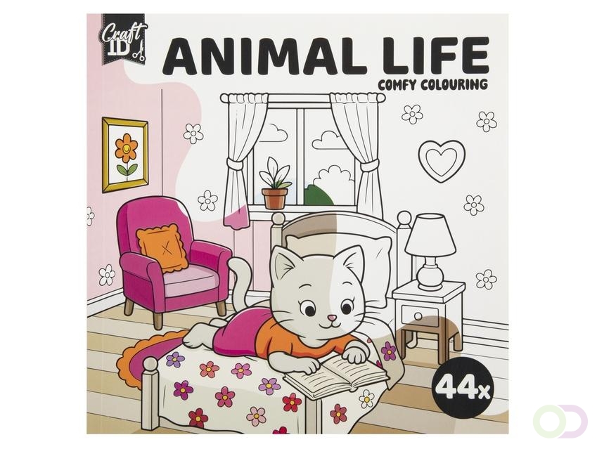 Kleurboek Craft ID Cute & Comfy 20c20cm 4 stuks assorti