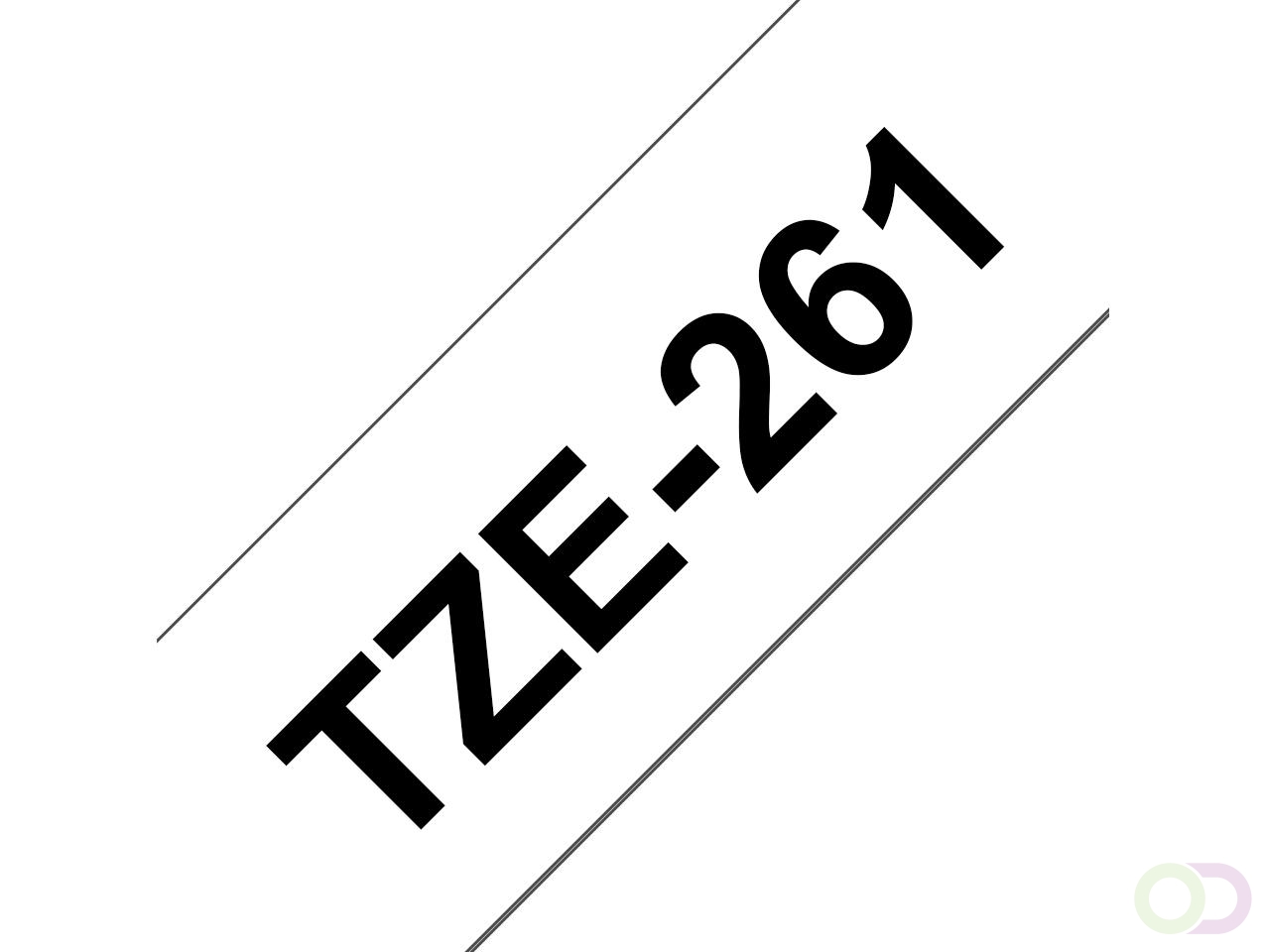 Brother TZE-261 labelprinter-tape Zwart op wit TZ (TZE-261)