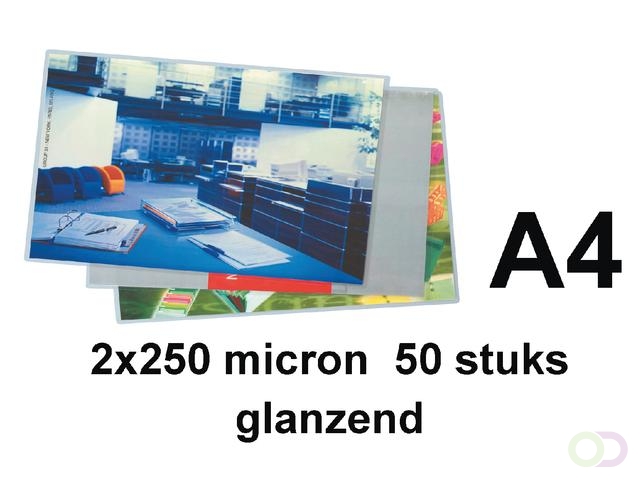 Lamineerhoes GBC A4 2x250micron 50 stuks