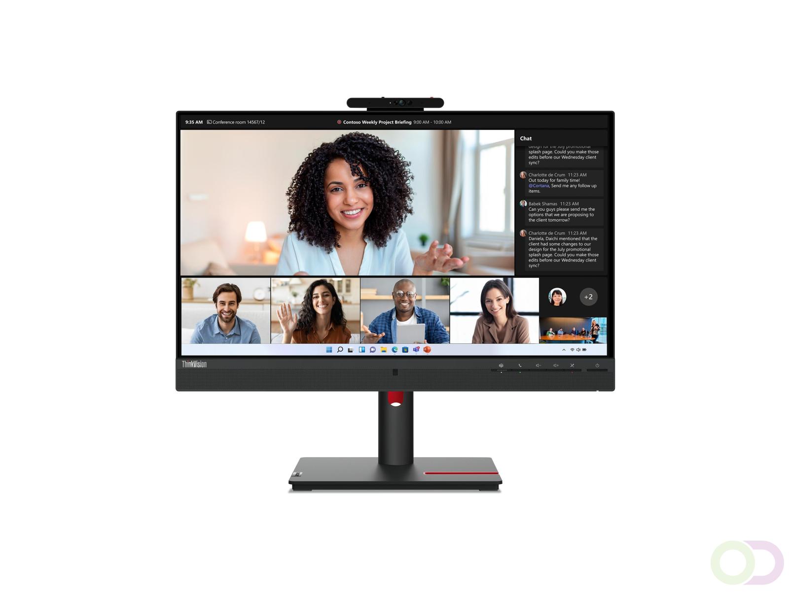 Lenovo ThinkVision T24mv-30 LED display 60,5 cm (23.8") 1920 x 1080 Pixels Full HD Zwart (63D7UAT3EU)