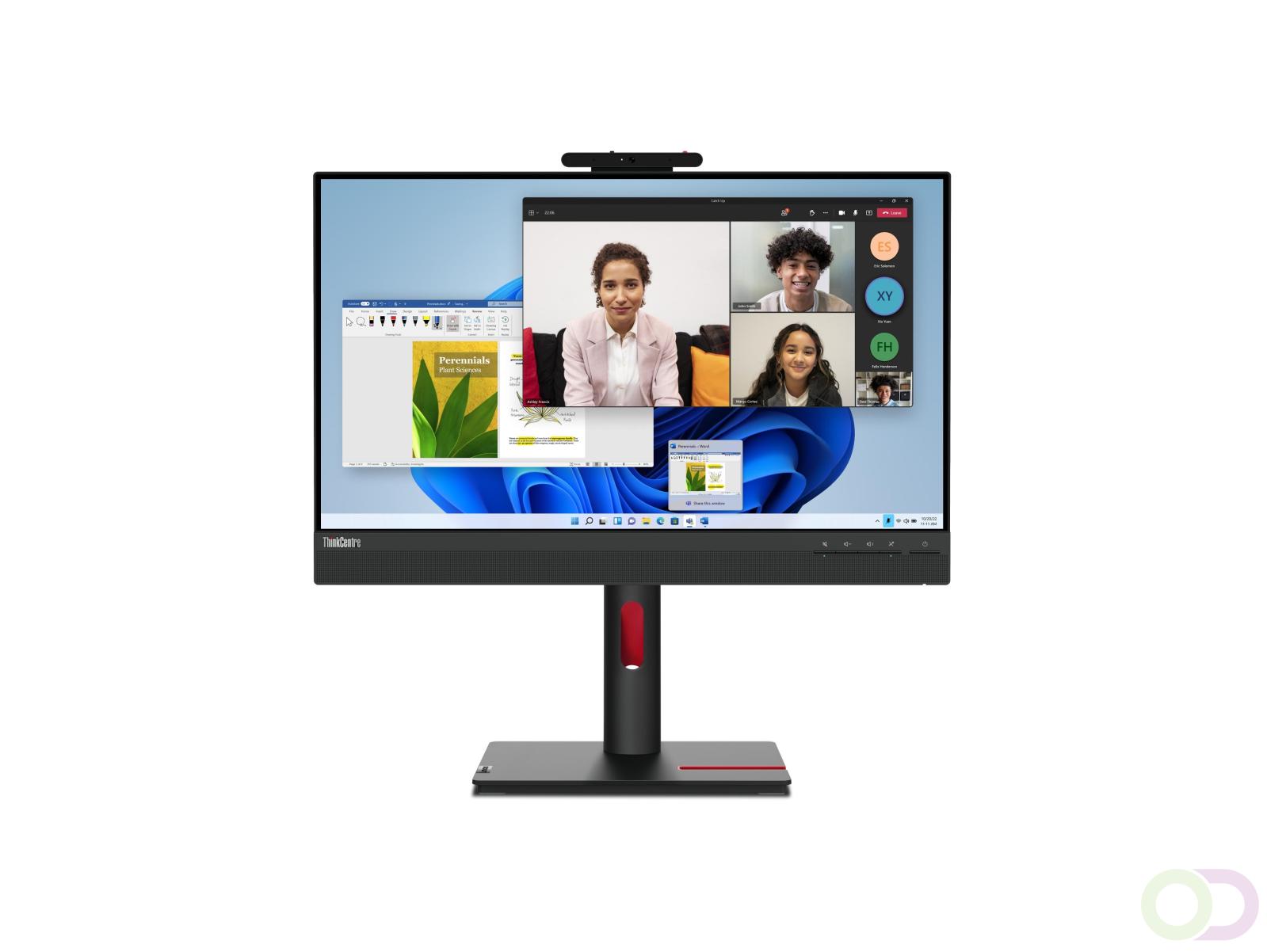 Lenovo ThinkCentre Tiny-In-One 24 Gen 5 LED display 60,5 cm (23.8") 1920 x 1080 Pixels Full HD Touchscreen Zwart (12NBGAT1EU)