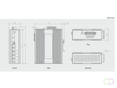 LevelOne IES-0610 netwerk-switch Gigabit Ethernet (10/100/1000) Power ...