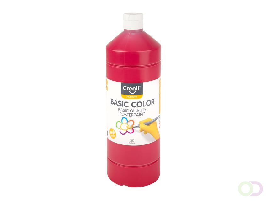 Plakkaatverf Creall basic donkerrood 1000ml