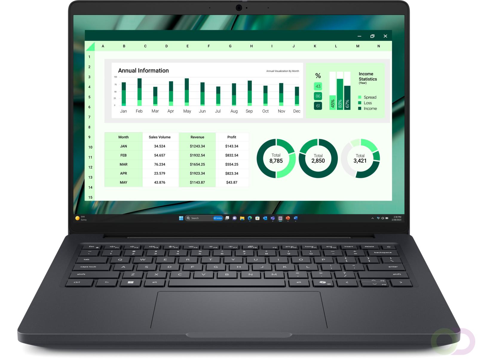 DELL Pro Max 14 MC14250 Intel Core Ultra 7 265H Mobiel werkstation 35,6 cm (14") Touchscreen Full HD 32 GB LPDDR5x-SDRAM 1 TB SS