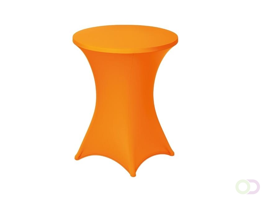 Tafelrok BRASQ voor statafel 80cm oranje