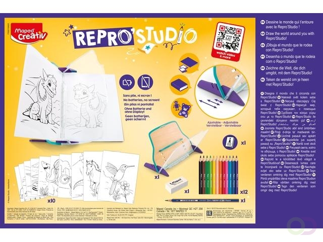 Tekentoestel Maped Creativ Repro'Studio set à 26 delen - Office-Deals.nl