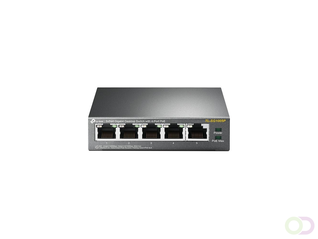 TP-Link TL-SG1005P Unmanaged Gigabit Ethernet (10/100/1000) Power over Ethernet (PoE) Zwart (TL-SG1005P V1)