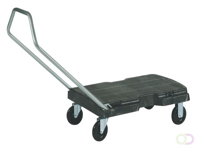 Transportkar Rubbermaid Triple Trolley inklapbaar 225kg zwart