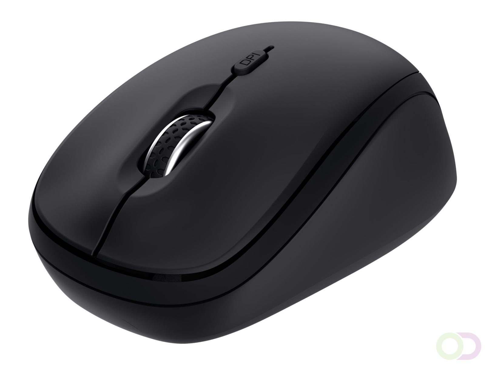 YVI MULTI-DEVICE WIRELESS MOUSE BLACK